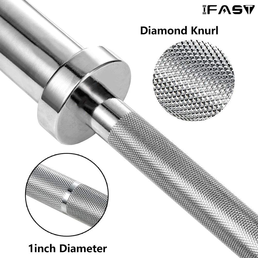 4 ft Olympic Barbell – 2 Inch Sleeves | Chrome Finish