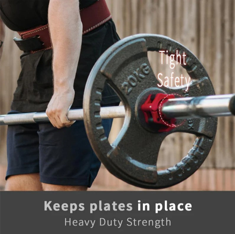 Quick Lock Olympic Barbell Collars – 2 Inch