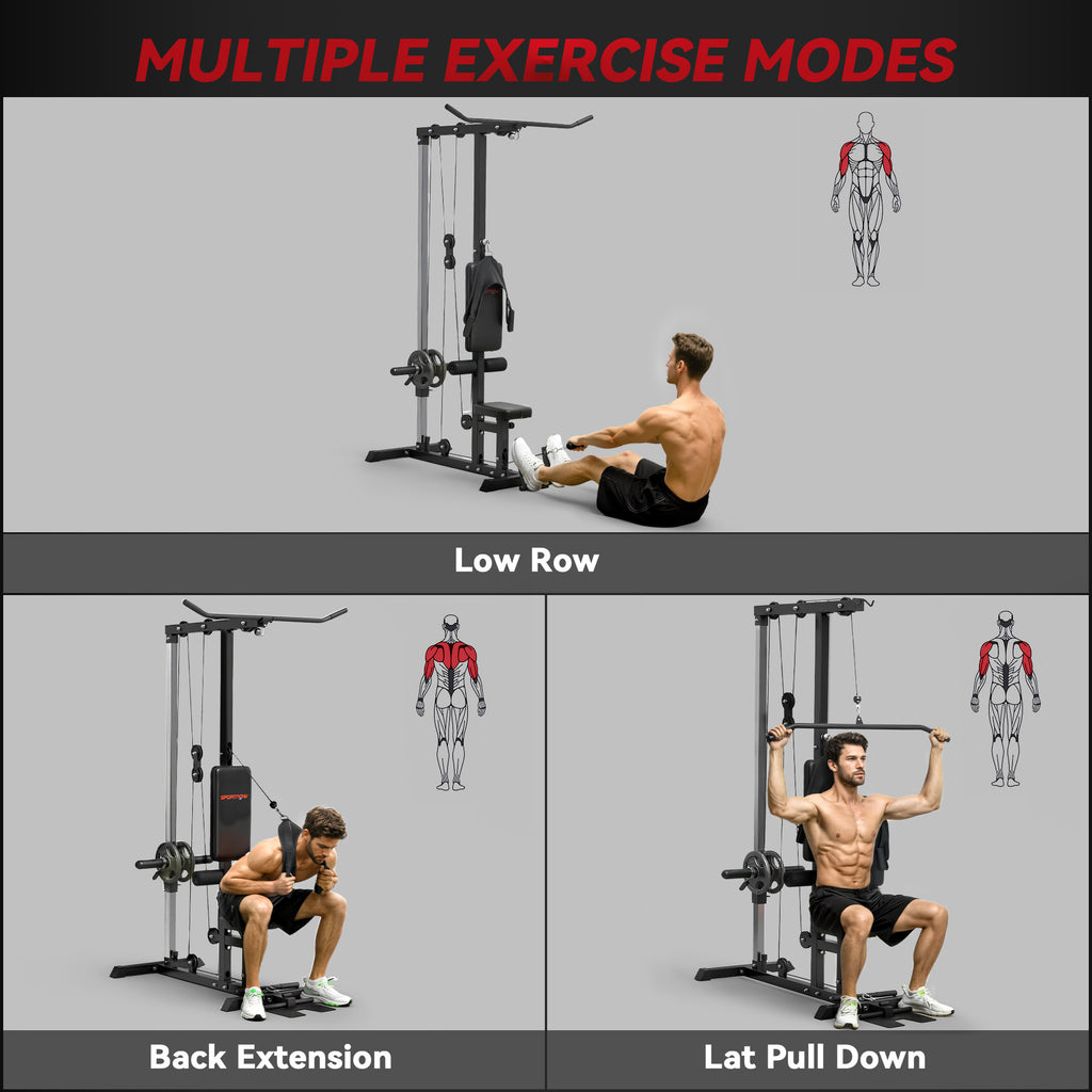 Plate Loaded Lat Pulldown & Low Row Machine