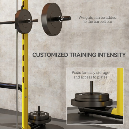 Plate-Loaded Smith Machine | Guided Strength Trainer