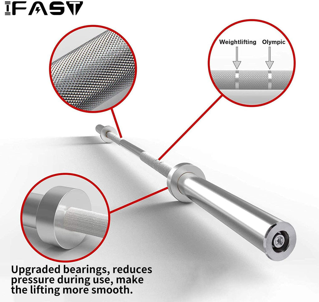 4 ft Olympic Barbell – 2 Inch Sleeves | Chrome Finish
