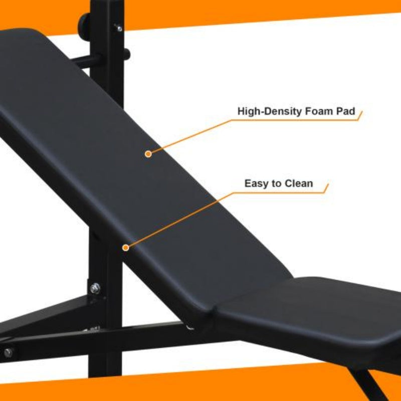 Adjustable Olympic Weight Bench with Squat Rack