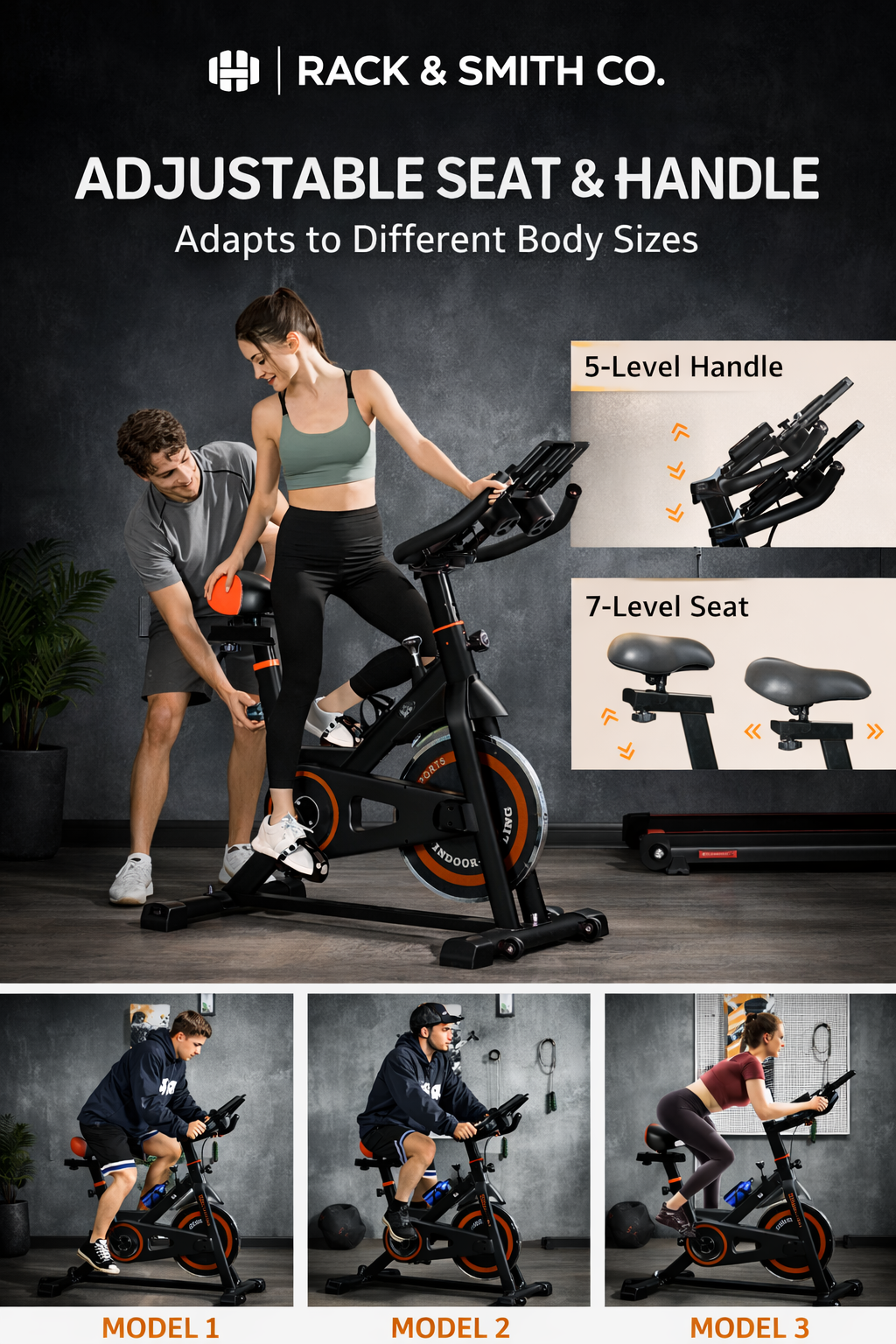 Commercial Grade Indoor Exercise Bike for Home Gyms