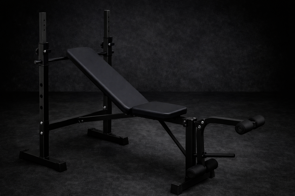 Adjustable Olympic Weight Bench with Squat Rack