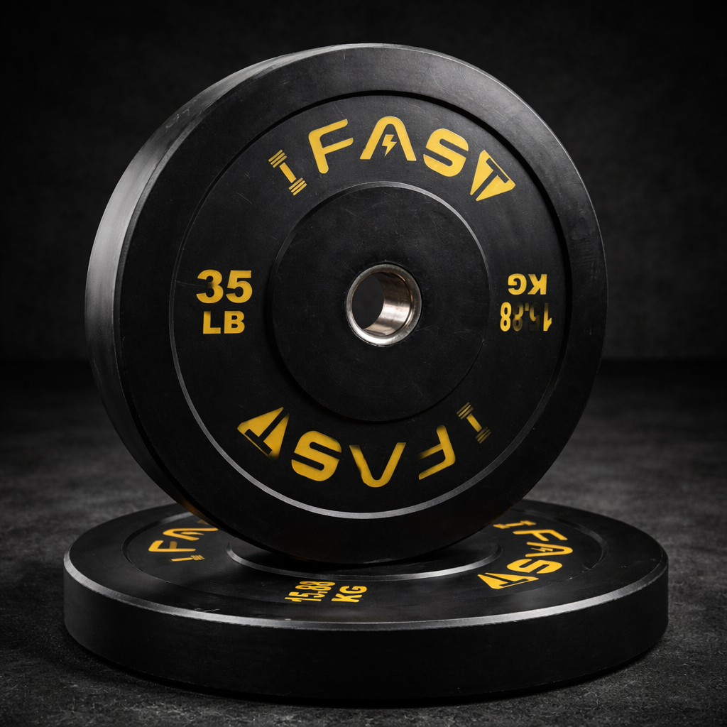 Rubber Olympic Bumper Plate – 35 lb | Rack and Smith Co