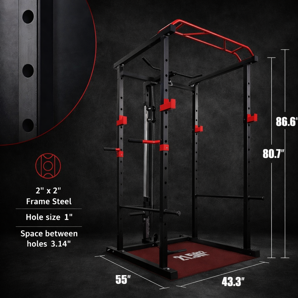 All-in-One Home Gym Starter Bundle – Rack, Barbell, Weights & Bench