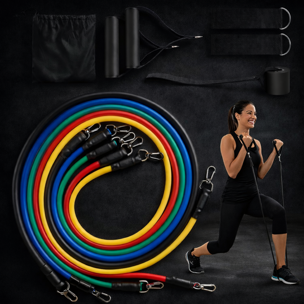Heavy Duty Elastic Rope Resistance Band Set