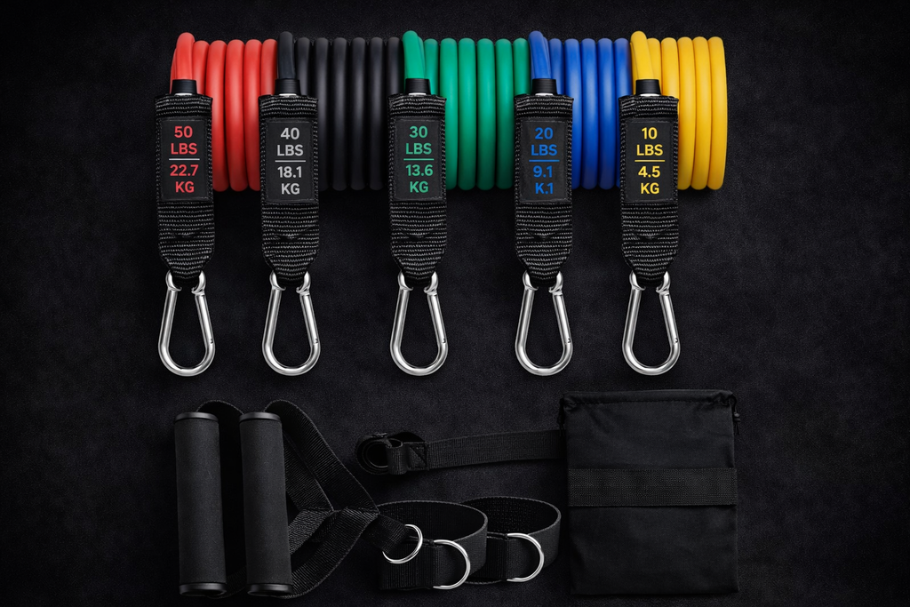 Heavy Duty Elastic Rope Resistance Band Set