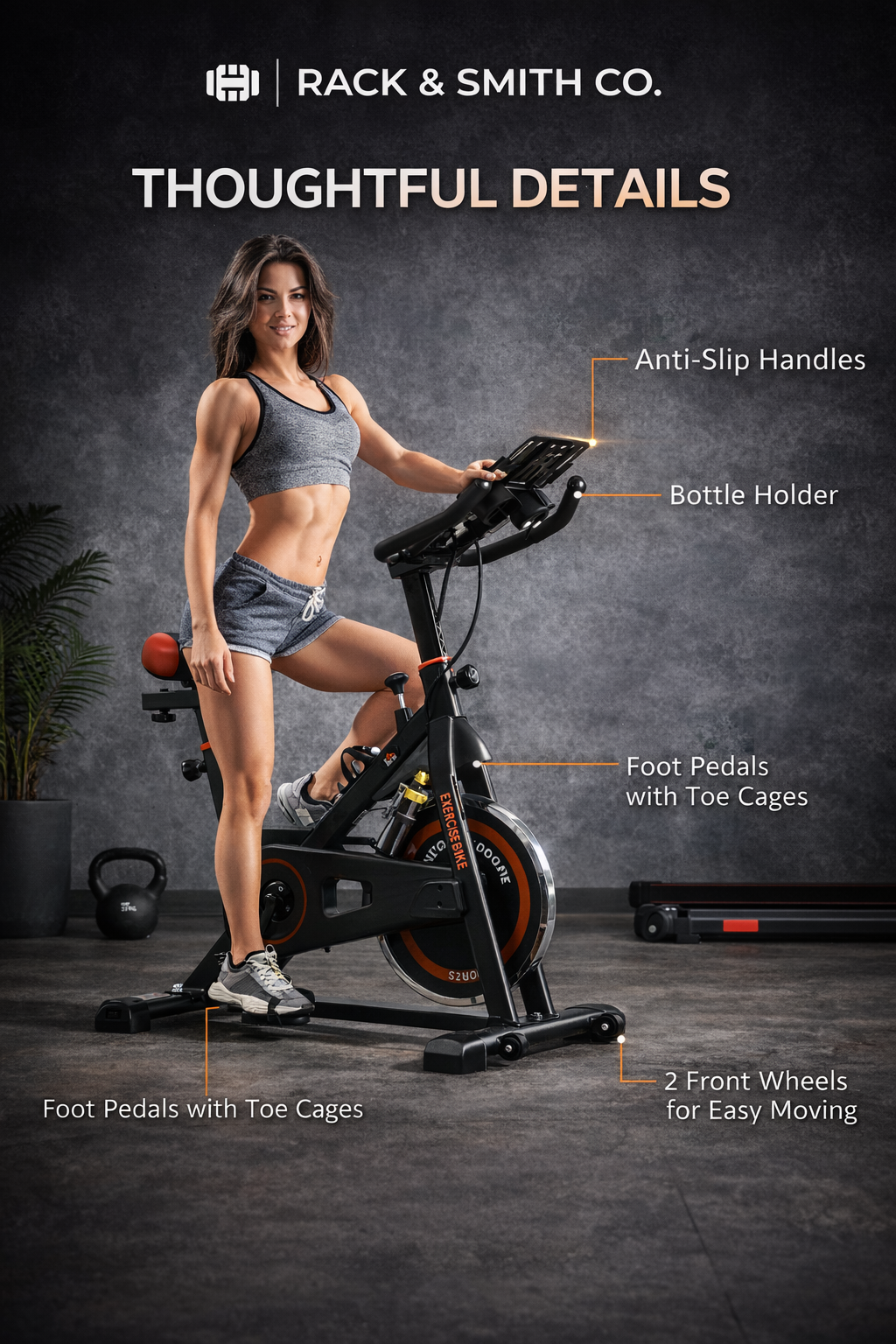 Commercial Grade Indoor Exercise Bike for Home Gyms