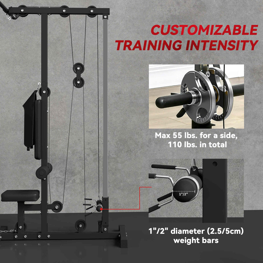 Plate Loaded Lat Pulldown & Low Row Machine